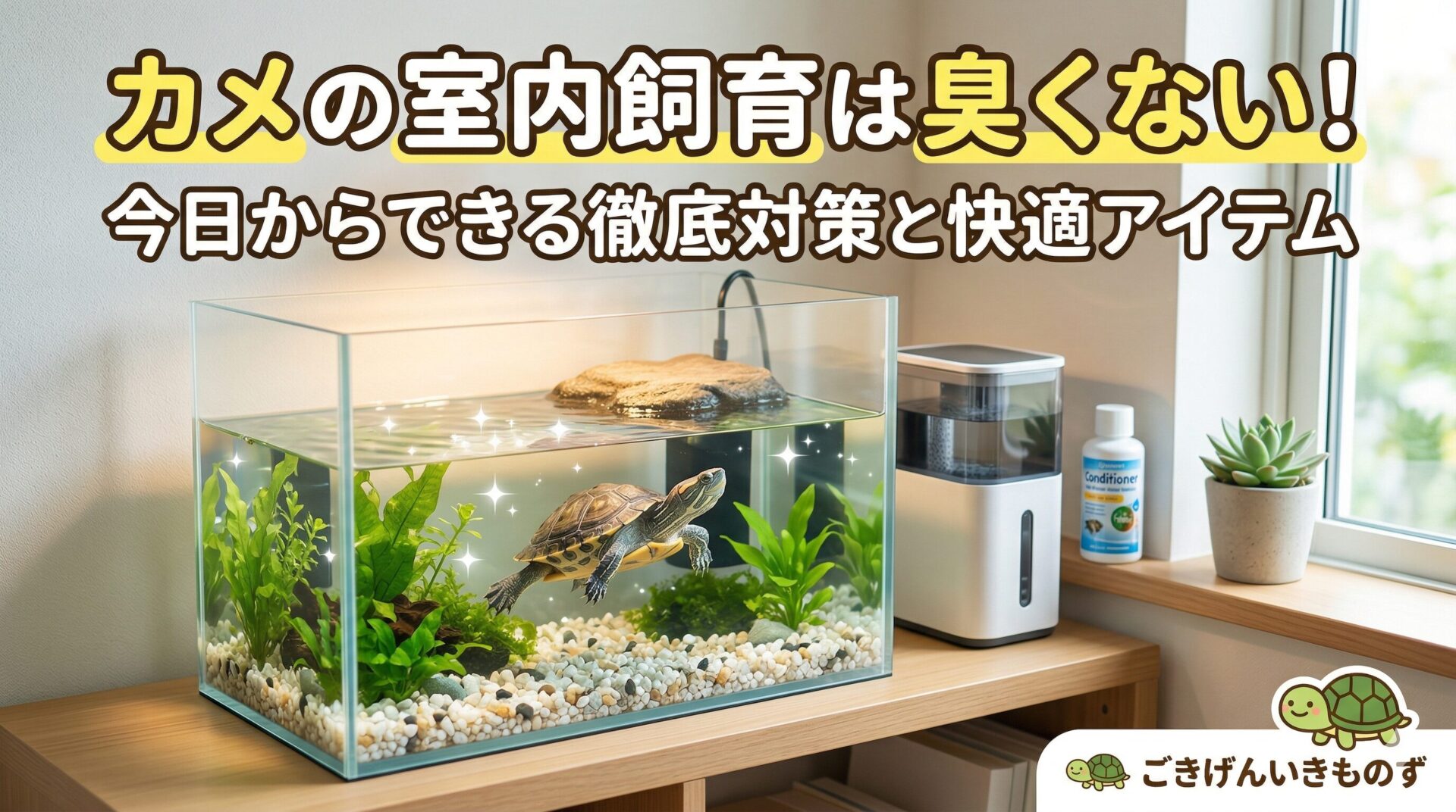 カメの室内飼育は臭くない！今日からできる徹底対策と快適アイテム