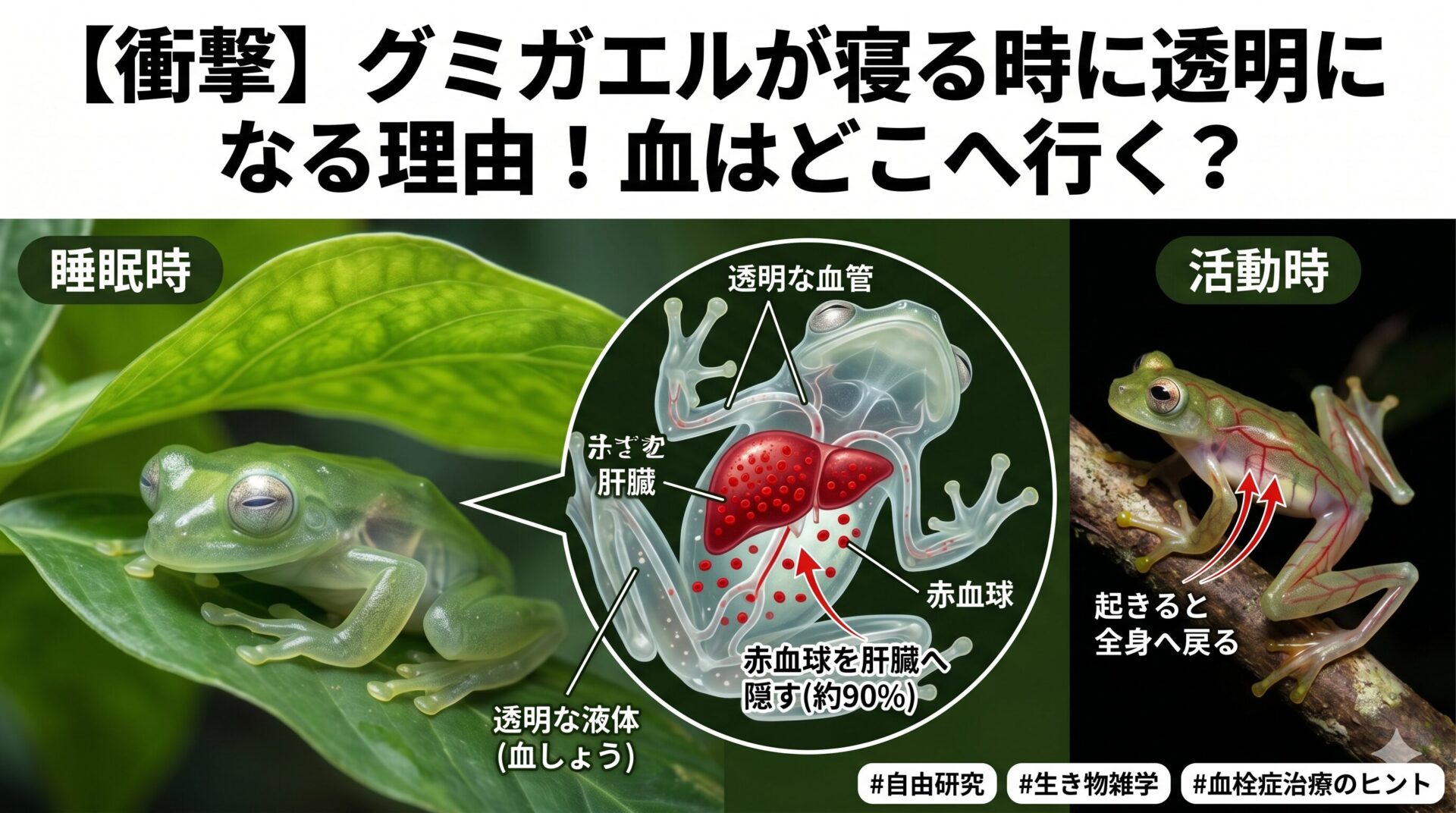 グミガエル　透明